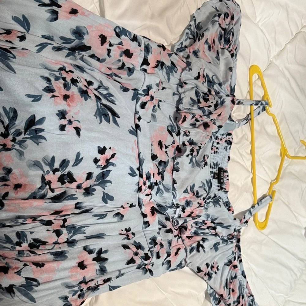 Torrid Light Blue Floral Dress - Picture 5 of 5